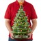 Casafield Hand Painted Ceramic Christmas Tree, 24-Inch Pre-Lit Tree with 148 Multi Color Lights and 2 Star Toppers